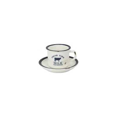 Horecano - Порцеланова чашка с чинийка 200мл HAPPY FARM-(HF-56695) (0156695)