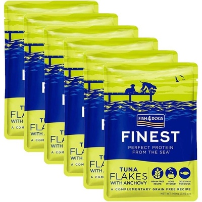 Fish4Dogs Finest Tuna flakes 6 x 100 g