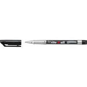 STABILO Алкохолен маркер, 0, 7 мм, коничен, STABILO "Write-4-all", черен 156/46 (156/46)