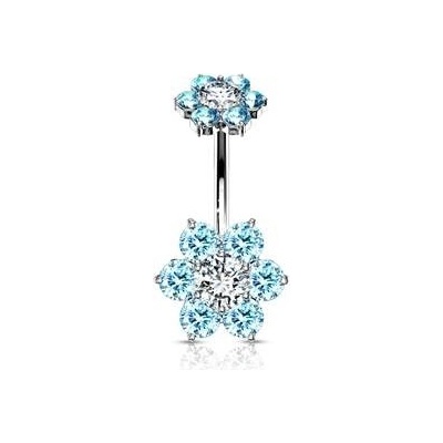 Šperky4U piercing do pupíku kytička WP0013-CQ