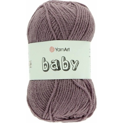 YarnArt Baby 852 fialovo sivá