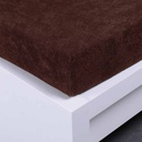 Xpose Froté prostěradlo Exclusive tmavě hnědé 140x200