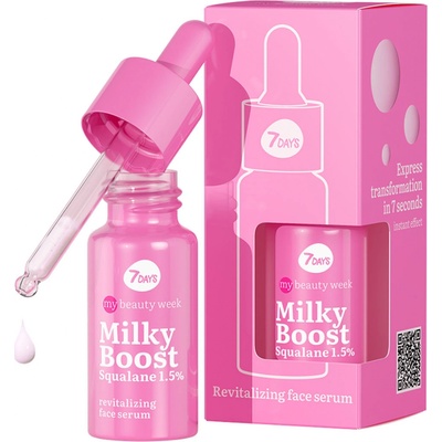 7Days Milky Boost Squalane 1,5% + morské riasy 0,5% revitalizačné pleťové sérum 20 ml