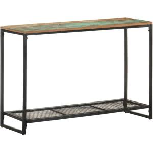 vidaXL Конзолна маса, 110x35x75 см, регенерирано дърво масив (320248)