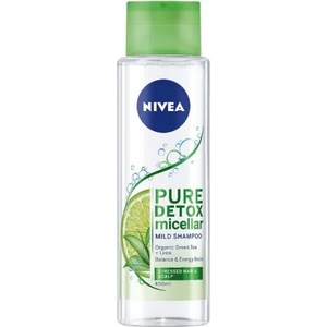 Nivea Pure Detox Мицеларен шампоан за стресирана коса 400мл