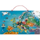 Playtive Dřevěná magnetická mapa mapa Evropy