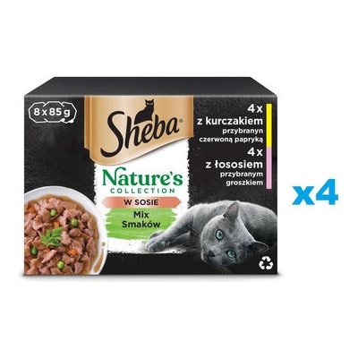 SHEBA Nature's Collection Mix Flavours 32 x 85 g