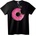 NOONEBRAND Тениска с розова пончица - 7XL, Black