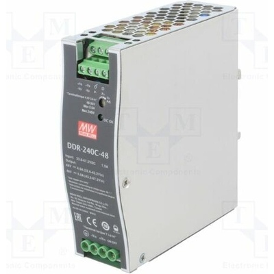 MEAN WELL DDR-240C-48 Měnič: DC/DC; 240W; Uvst: 33,6÷67,2VDC; Uvýst: 48VDC; Ivýst: 5A; DDR