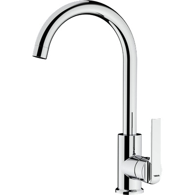 Strohm Teka Смесител за кухня, въртящ се чучур, - in 915 ИНОКС (in 915 ИНОКС)