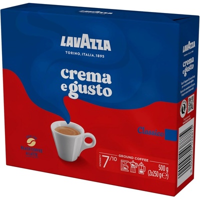 Lavazza Crema e Gusto mletá 2 x 250 g