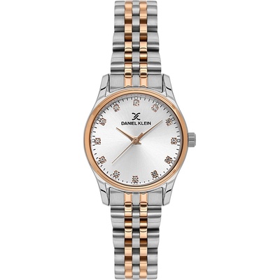 Daniel Klein DK. 1.13914-6 Дамски часовник, Сребристо/Златист- Сив циферблат, Верижка от неръждаема стомана