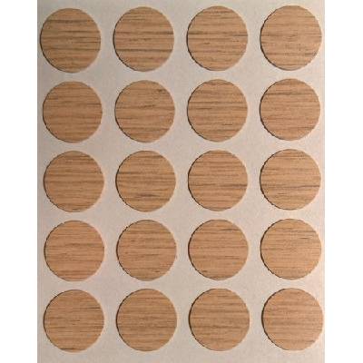 Krytka samolepicí 13mm 20ks - dub 4832