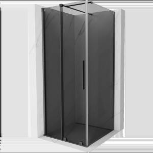 Mexen Velar плъзгаща се душ кабина 90 х 90 см, графит, матова сива - 871-090-090-41-66 (871-090-090-41-66)
