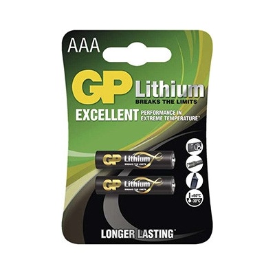 GP Lithium AAA 2ks AB015GPL3AA2