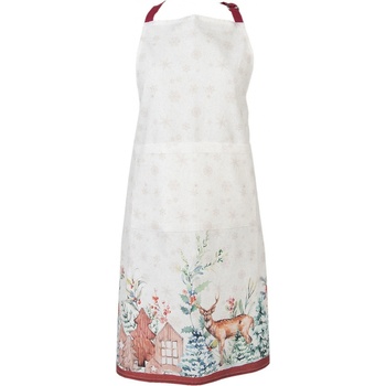 Clayre & Eef Zástěra Dearly Christmas 70x85 cm