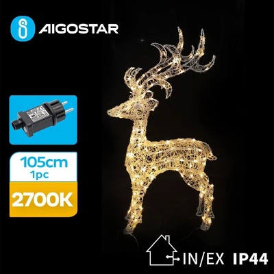 Aigostar LED Vonkajšia vianočná dekorácia LED 3,6W 31 230V 2700K 105 cm IP44 sob AI0480