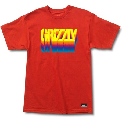 Grizzly tričko Gradient SS Tee Red