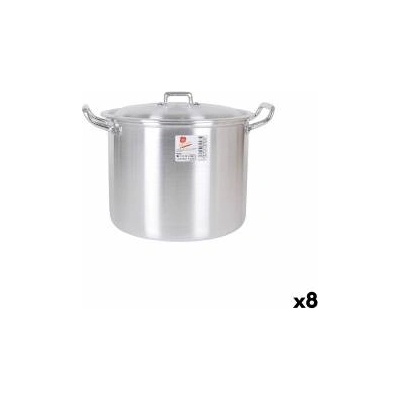 BigBuy Cooking Касерола с Капак Алуминий 31, 5 x 26 x 21 cm (8 броя)