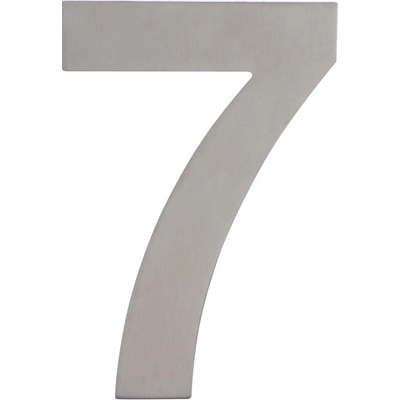 Domové číslo "7" nerezová oceľ 15 cm