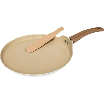 5five Simply Smart Pánev na palačinky HARMONY, 26,6 cm + obracečka béžová