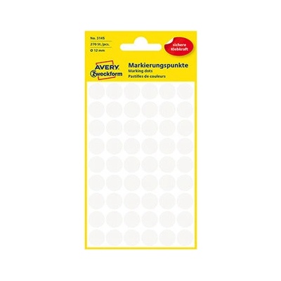 Avery Zweckform 3145 etikety 12mm 5 ks bílé – Zboží Dáma