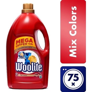 Woolite Mix Colors tekutý prací prípravok 4,5 l 75 PD