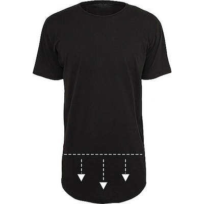 Pánské prodloužené triko Shaped Long Tee černé