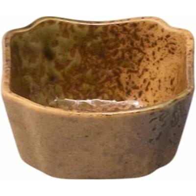MIJ Miska na omáčku WABI SABI keramika hnědá 8 x 8 cm