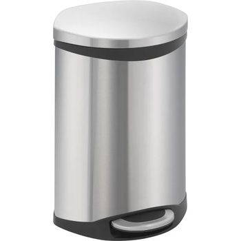 EKO-Europe Кош за отпадъци EKO SHELL с педал (10 л) - хром мат (EKO 921810 - Matt s/s)