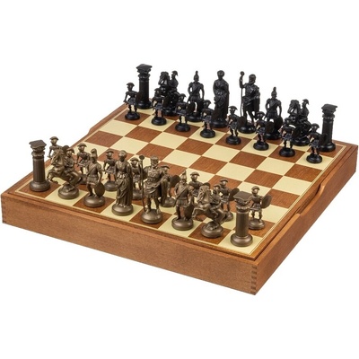 Spartan šachy čierna/zlatá stredná