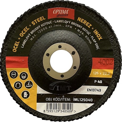 Optima Abrasive 125 mm 40 IML125120