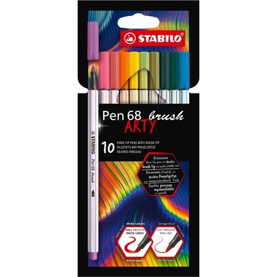 Stabilo Pen 68 brush Arty 10 barev
