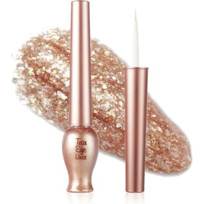 Etude Tear Eye Liner 4 Bronze Crystal Pearl třpytivá linka na oči pro rozjasnění pohledu 8 g