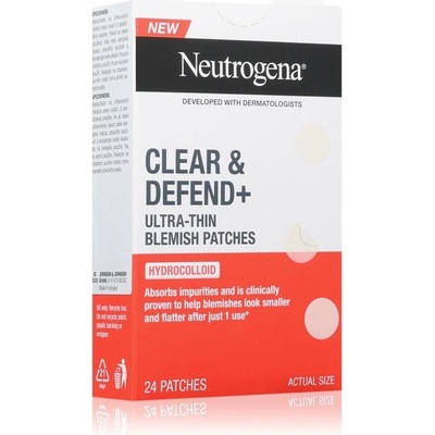 Neutrogena Clear & Defend+ náplasti na problematickú pleť 24 ks