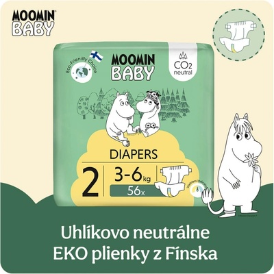 Moomin Baby eko 2 Newborn 3–6 kg 56 ks
