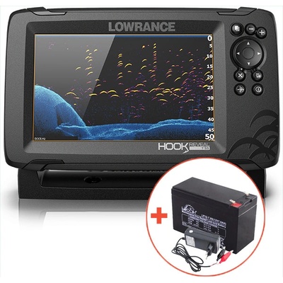 Lowrance HOOK Reveal 7 so sondou HDI 83 200 kHz