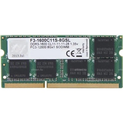G.SKILL 8GB DDR3 1600Mhz F3-1600C11S-8GSL