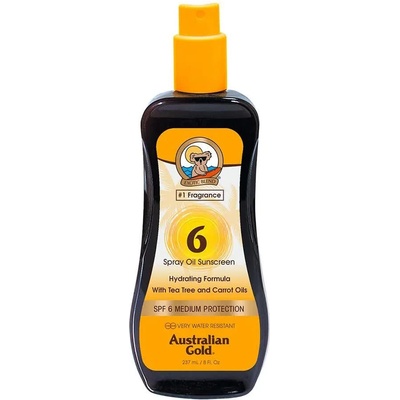Australian Gold Tea Tree&Carrot Oils Spray SPF6 237ml Protector - Orange