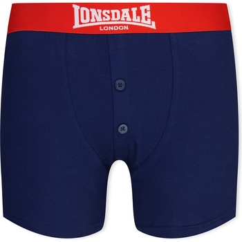 Image 1 of Lonsdale Юношески боксерки Lonsdale 2 Pack Boxer Shorts Junior - Navy/Bright Red