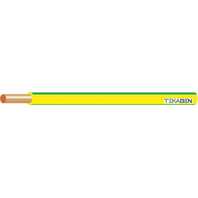 Tekaben H07V-U 1,5 mm² žluto-zelený 10 m