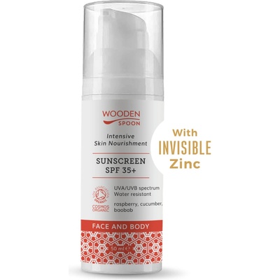 WoodenSpoon opaľovacie mlieko na tvár a telo SPF35+ 50 ml