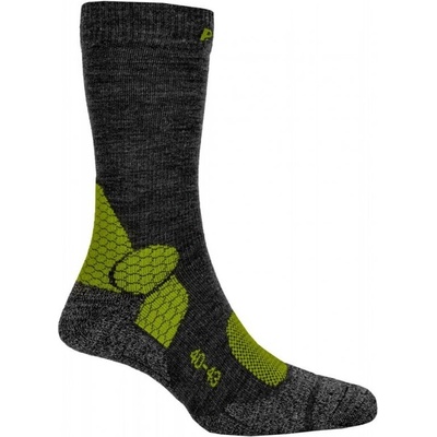 P.A.C Turistické ponožky MERINO 19% Compression Pro Antracite-Forest