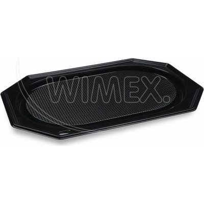 WIMEX s.r.o. Podnos rPET oválny čierný 54 x 36 cm