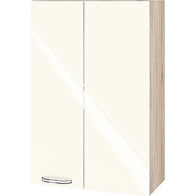 ИРИМ Висок ъглов горен кухненски шкаф Сити АРФ-Крийм гланц-11-122 60/30/90 см