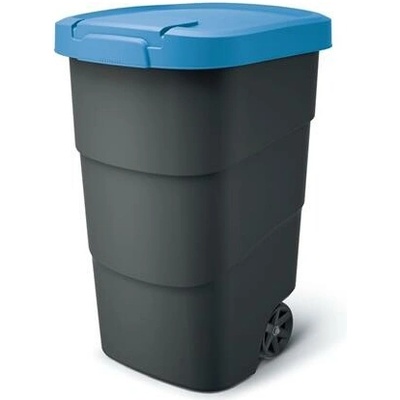 Prosperplast Wheeler 90 l antracit s modrým víkem
