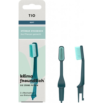 Tio Brush Náhradné hlavice na zubnú kefku Soft - Living Ocean 2 ks