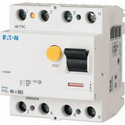 Eaton 4P 40A 0,5A typ AC PF6-40/4/05 286511