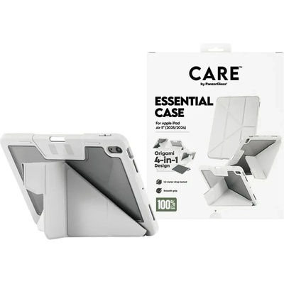 Panzer Care by PanzerGlass Y сгъваем калъф за iPad Air 11" 2025 (7-мо поколение) / iPad Air 11" 2024 (6-то поколение) - светло сив (5715685030772)