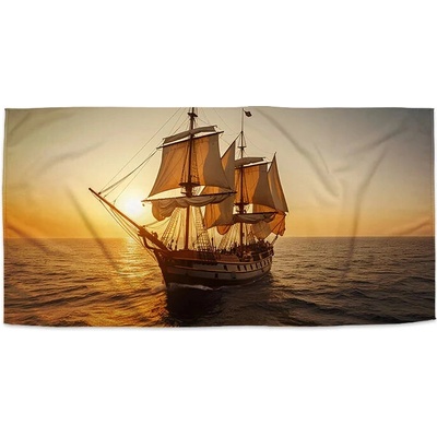 Sablio Uterák Plachetnice na klidném moři 70 x 140 cm